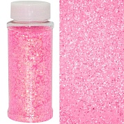 Конфетти фольга, Шестиугольники, Светло-розовый, Голография, 90 гр.