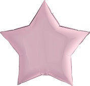 Шар (9''/23 см) Мини-звезда, Розовый, 1 шт.