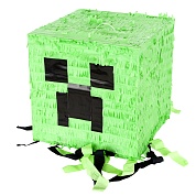 Пиньята Пиксельный монстр, Зеленый, 28*28*28 см, 1 шт. в упак. 