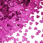 Конфетти фольга Сердце, Розовый, Металлик, 1,5 см, 50 гр.