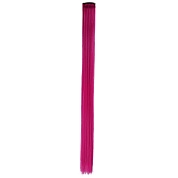Цветные пряди для волос, на заколке, 5 гр., Ярко-розовый, 50*3,3 см, 2 шт. 