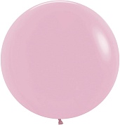 Шар (24''/61 см) Розовый (009), пастель, 3 шт.