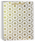 Пакет подарочный, Золотой паттерн, Дизайн №3, Металлик, 41,5*30*12 см, 1 шт.