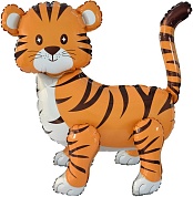 Шар 3D (23''/58 см) Фигура, Тигр, 1 шт. в упак. 