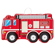 Пиньята Пожарная машина, Красный, 41*22,5*8 см, 1 шт. в упак. 