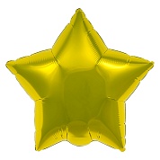 Шар (30''/76 см) Звезда, Золото, 1 шт. в упак.