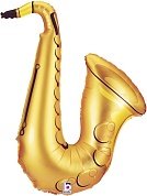 Шар (35''/89 см) Фигура, Саксофон, 1 шт. в уп.