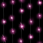 Светодиодная нить Розового свечения, 3м, 30 Led