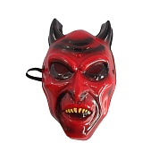 Карнавальная маска, Дьявол, Красный, 17*29*8 см, 1 шт. 