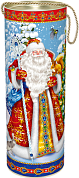 Туба из картона Роскошный Новый Год, с блестками, 12*34,5*12 см, 1 шт.
