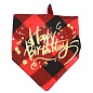 Праздничная бандана для питомца, Happy Birthday, Красный, 65*45*45 см, 1 шт. 