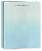 Пакет подарочный, Нежные ромбы, Дизайн №2, Градиент, 41,5*30*12 см, 1 шт.
