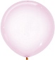 Шар (24''/61 см) Макарунс, Хрустально-розовый (309), кристалл, 3 шт.