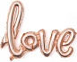 Шар (41''/104 см) Фигура, Надпись "Love", Розовое Золото, 1 шт.
