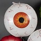 Шар (22''/56 см) Сфера 3D, Хэллоуин, Глаз Монстра, Красный, 1 шт. 