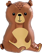 Шар (26''/66 см) Фигура, Лесной Медведь, 1 шт.