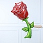 Шар (37''/94 см) Цветок, Роза, Красный, 1 шт.
