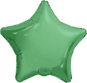 Шар (19''/48 см) Звезда, Зеленый мох, Бохо, 1 шт.