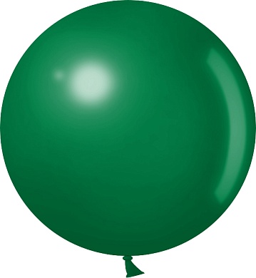 Шар (24''/61 см) Темно-зеленый, пастель, 3 шт.