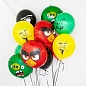 Шар (18''/46 см) Круг, Angry Birds, Зеленый, 1 шт.