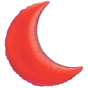 Шар (32''/81 см) Фигура, Полумесяц, Красный