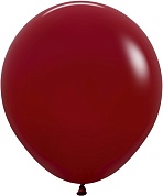 Шар (18''/46 см) Королевский красный (016), пастель, 25 шт.