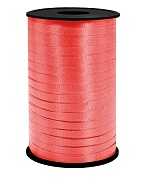 Лента полипропиленовая (0,5 см*250 м) Матовый металл, Красный, 1 шт.