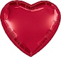 Шар (36''/91 см) Сердце, Красный, 1 шт. в уп. 