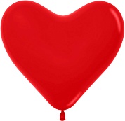 Сердце (12''/30 см) Красный (015), пастель, 50 шт.