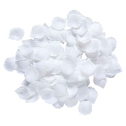 Искусственные лепестки роз, Белый, 5,5*5,5 см, 150 г.