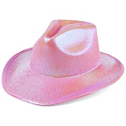 Шляпа, Неоновый ковбой, Светло-розовый, 1 шт. 
