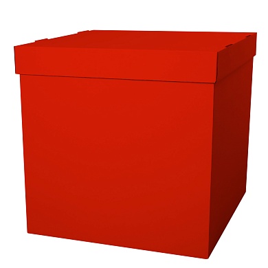 Коробка складная, Красный, 30*30*30 см, 1 шт.