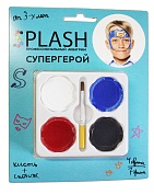 Аквагрим профессиональный, SPLASH, 4 цвета, Супергерой, 1 шт.