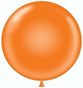Шар (24''/61 см) Оранжевый, пастель, 3 шт.