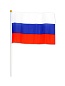 Флаг России, Триколор, 21*14 см, 12 шт. 