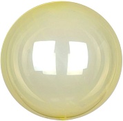 Шар (18''/46 см) Сфера 3D, Deco Bubble, Желтый, Кристалл, 10 шт.