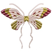 Шар (38''/97 см) Фигура 3D, Бабочка, Карнавальные крылья, Розовый, 1 шт. 