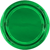 Тарелки (9''/23 см) Зеленый, Металлик, 6 шт.