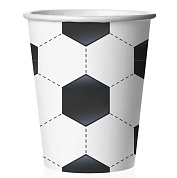 Стаканы (250 мл) Футбольный мяч, 6 шт.