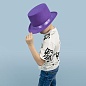 Шляпа Цилиндр, фетр, Фиолетовый, 1 шт. 