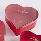 Набор коробок Сердце, с прозрачной крышкой, Красный, 23*20,7*9 см, 3 шт. 