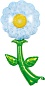 Шар (35''/89 см) Цветок, Ромашка, 1 шт.
