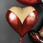 Шар (18''/46 см) Сердце, Мадам Си-Си, Красный, 1 шт. 