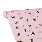 Упаковочная бумага (0,7*1 м) Амуры Ля-Муры (котики), Розовый, 10 шт.