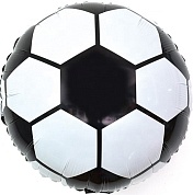 Шар с клапаном (15''/38 см) Мини-фигура, Футбольный мяч, 1 шт. 