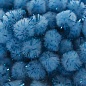 Декоративное украшение Помпончики с люрексом, Голубой, 1,5 см, 200 шт.