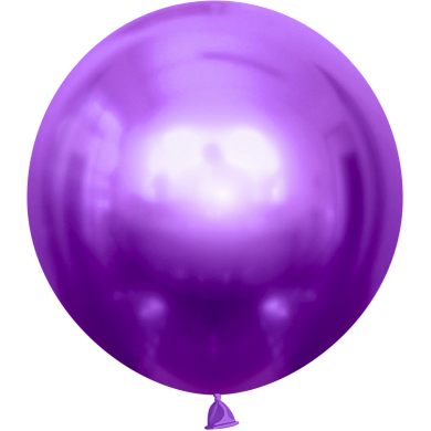 Шар (36''/91 см) Фиолетовый, хром, 1 шт.