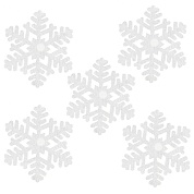 Декоративное украшение Снежинки Смешинки, 15 см, Белый, 5 шт.