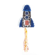 Пиньята Ракета, Разноцветный, Металлик, 43*28*10 см, 1 шт. в упак. 